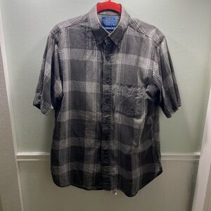 Pendleton Charcoal Plaid Button Down Shirt